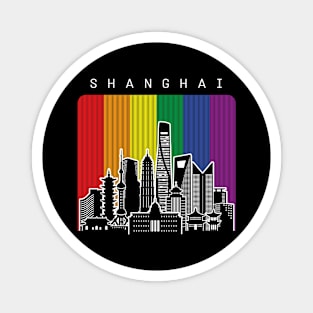 Shanghai LGBT Rainbow Flag Magnet